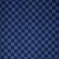 Preview: French Terry Sk8 Schachbrettmuster Blau Kombi by Lycklig Design von Swafing